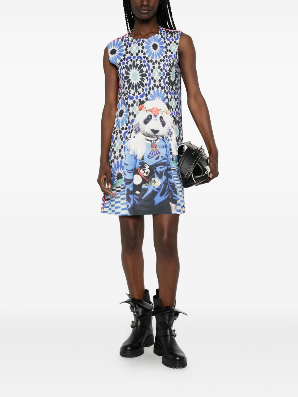 [THE ARTISTYLIST] Sleeveless dress SS26 PANDA SCUBA DRESS MLT