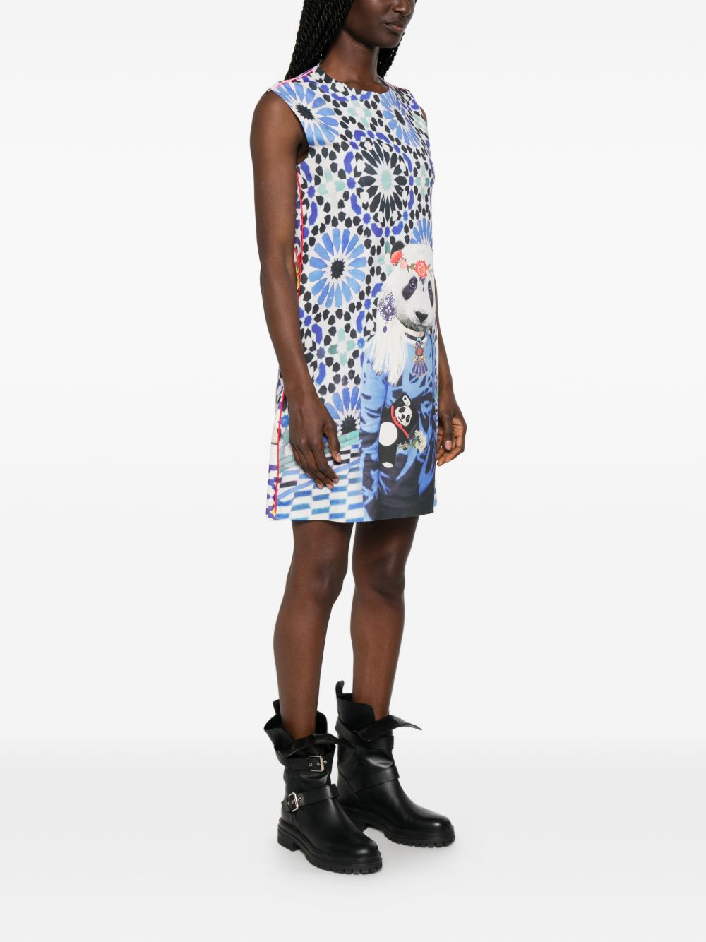 [THE ARTISTYLIST] Sleeveless dress SS26 PANDA SCUBA DRESS MLT