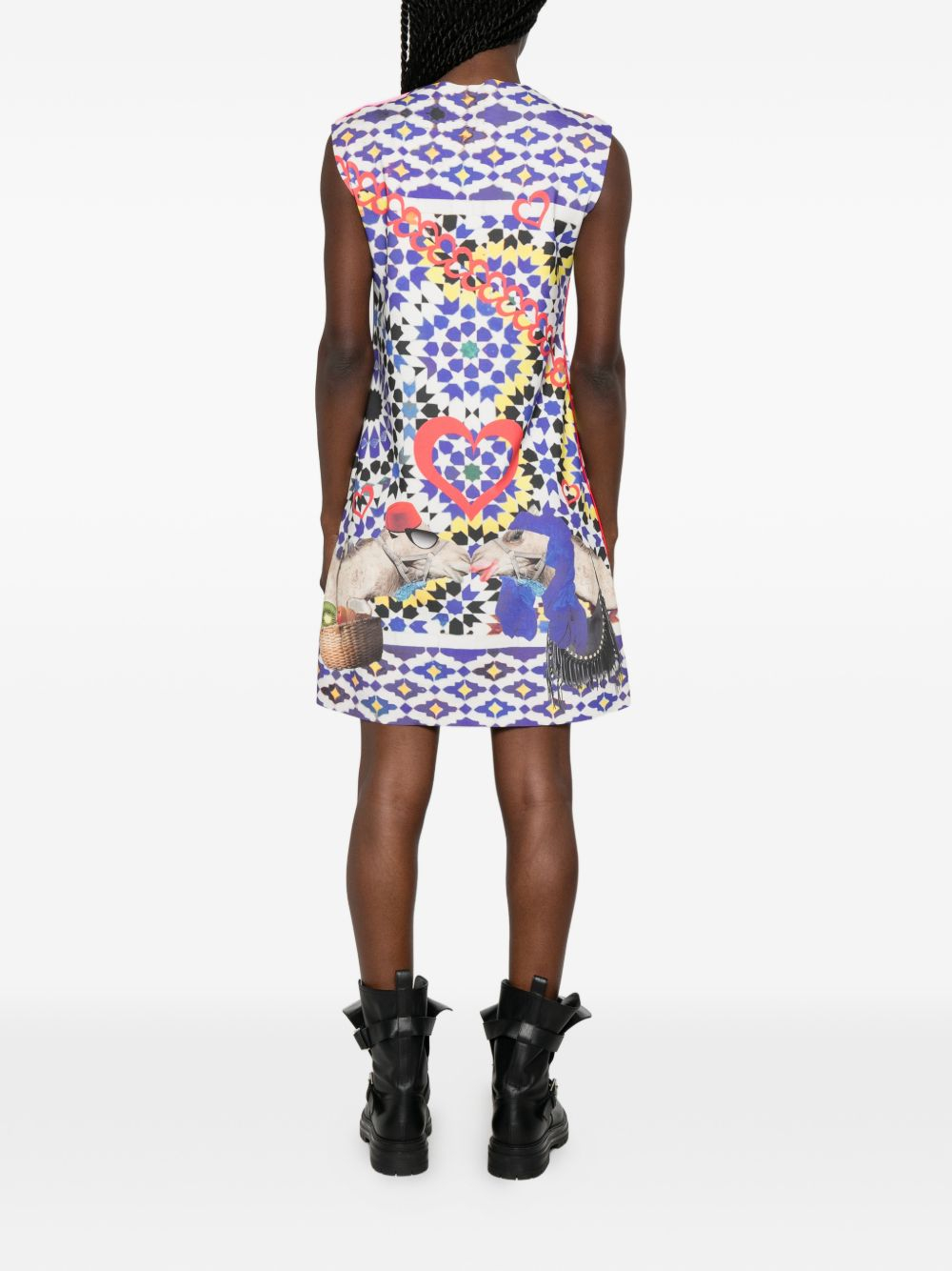 [THE ARTISTYLIST] Sleeveless dress SS26 PANDA SCUBA DRESS MLT