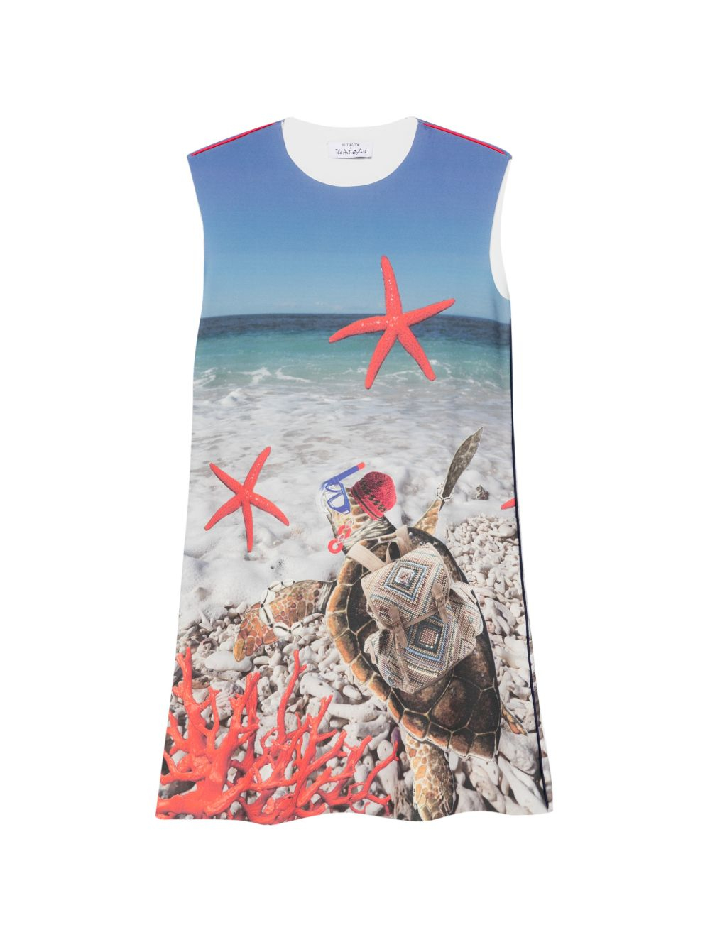 [THE ARTISTYLIST] Sleeveless dress SS26 TURTLE SCUBA DRESS MLT