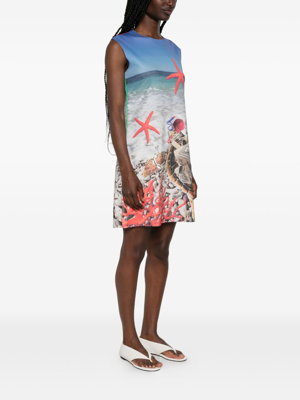 [THE ARTISTYLIST] Sleeveless dress SS26 TURTLE SCUBA DRESS MLT