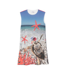 [THE ARTISTYLIST] Sleeveless dress SS26 TURTLE SCUBA DRESS MLT