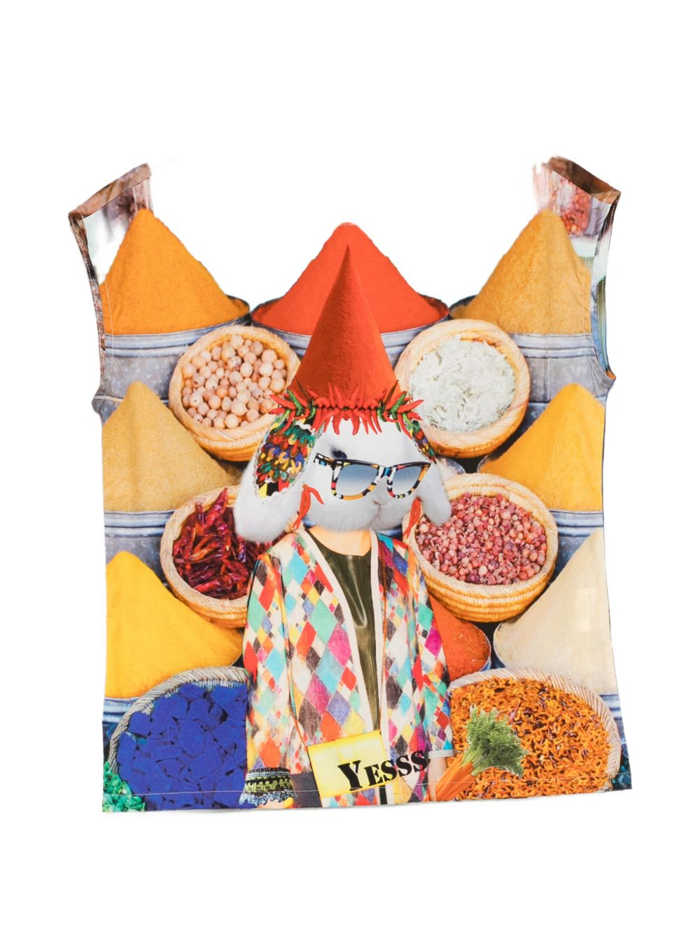 [THE ARTISTYLIST] T-shirts Sleeveless SS26 SPICES TOP COTTON MLT