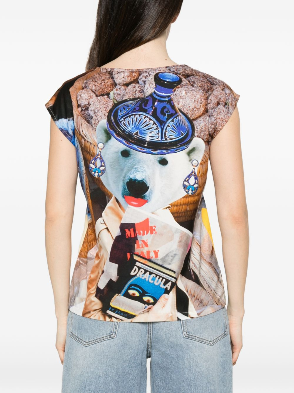 [THE ARTISTYLIST] T-shirts Sleeveless SS26 SPICES TOP COTTON MLT