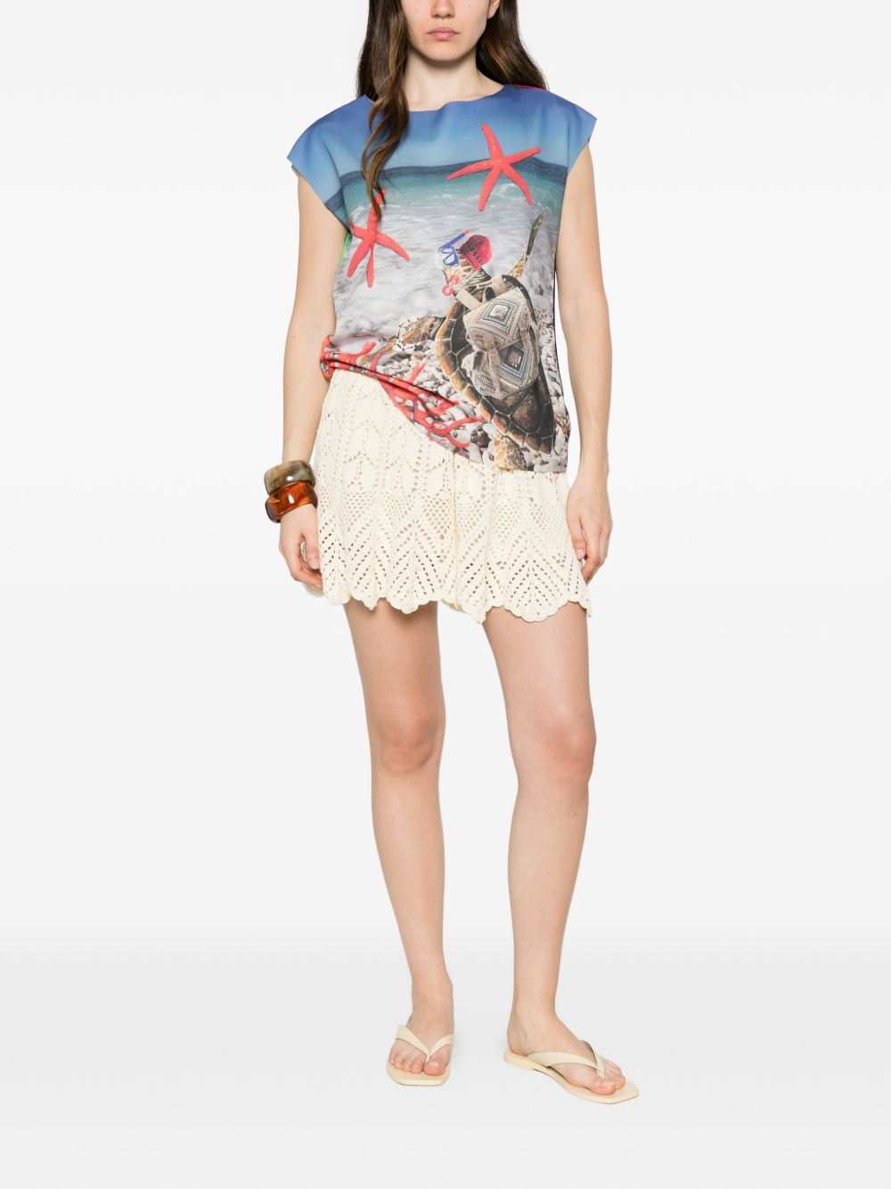 [THE ARTISTYLIST] T-shirts Sleeveless SS26 TURTLE SCUBA TOP MLT