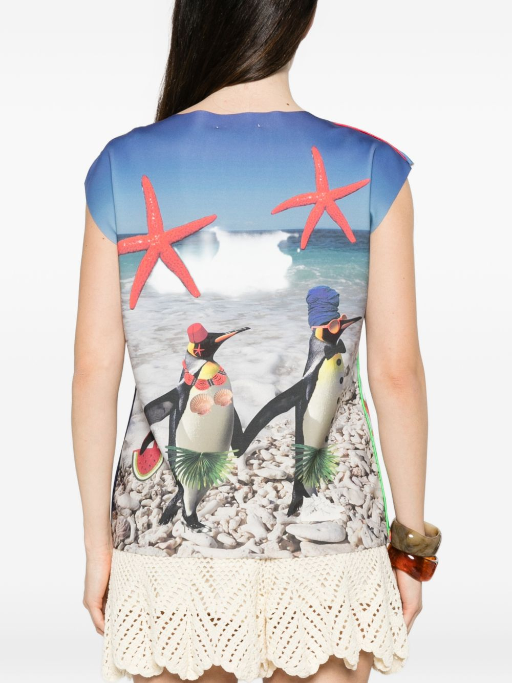 [THE ARTISTYLIST] T-shirts Sleeveless SS26 TURTLE SCUBA TOP MLT