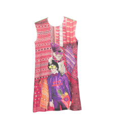 [THE ARTISTYLIST] Sleeveless dress SS26 CARPET SCUBA DRESS MLT