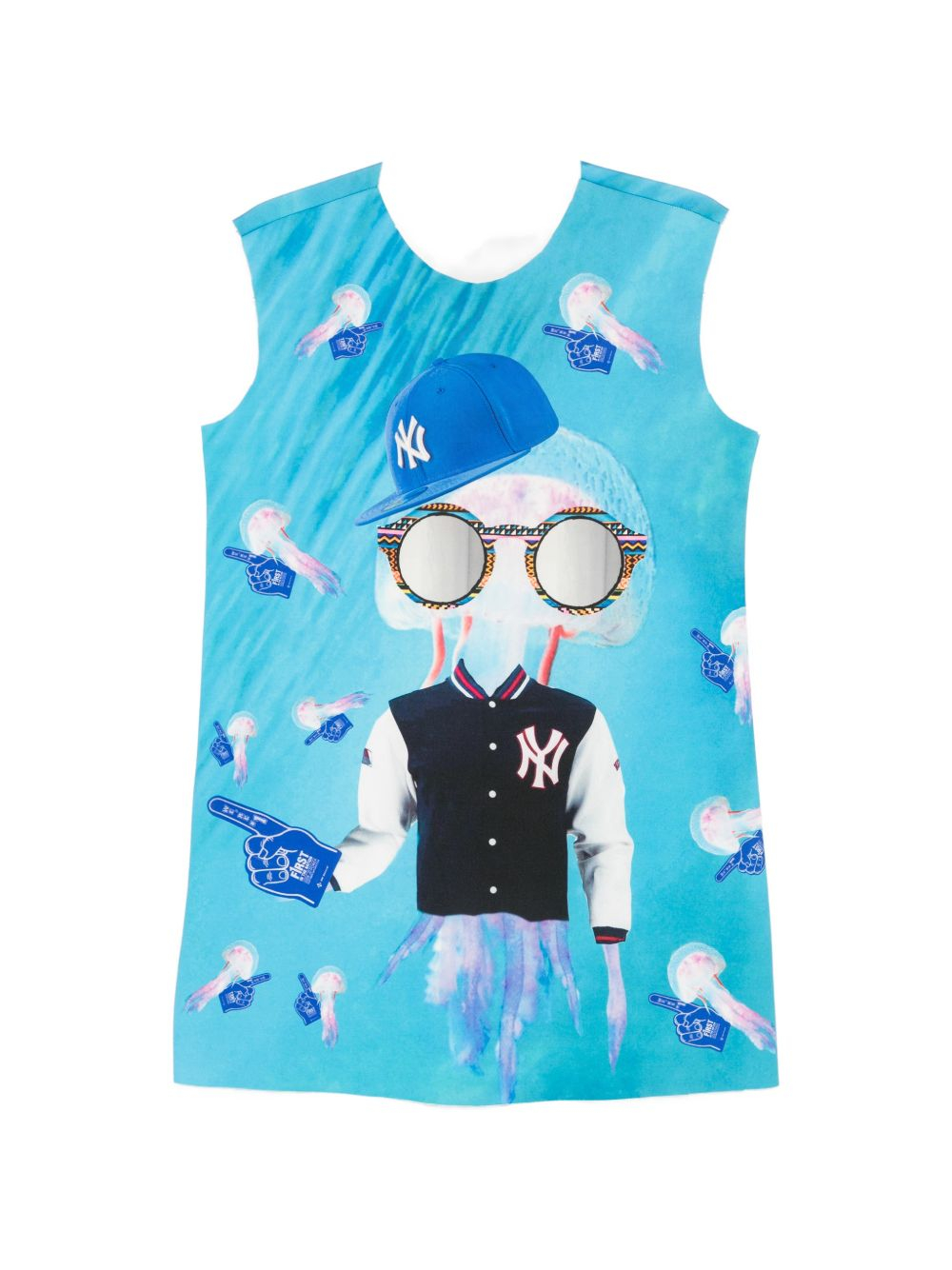 [THE ARTISTYLIST] Sleeveless dress SS26 YANKEES SCUBA DRESS MLT