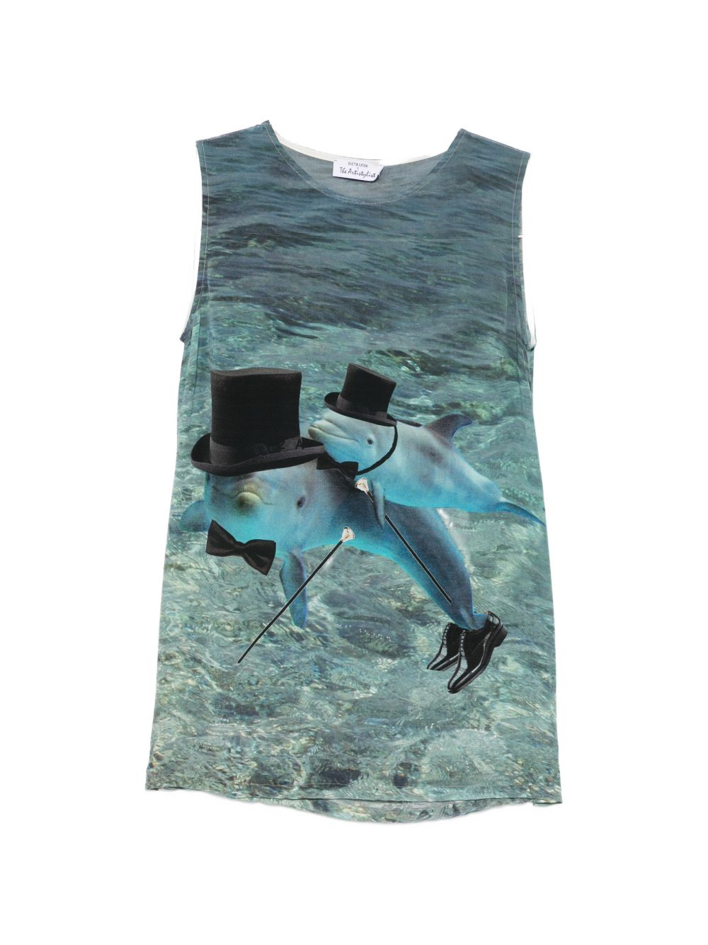 [THE ARTISTYLIST] T-shirts Sleeveless SS26 DOLPHIN TOP MLT