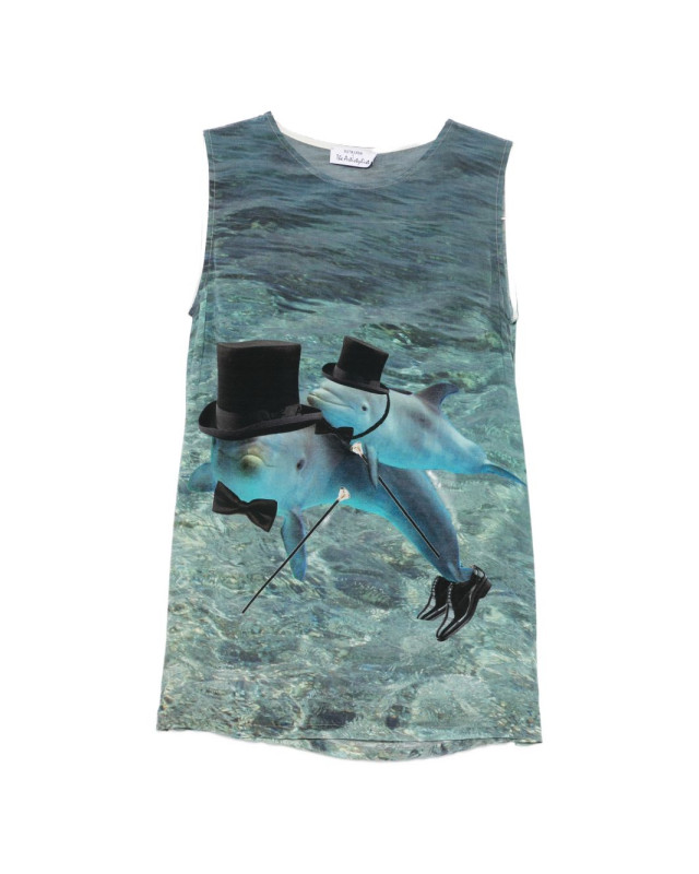 [THE ARTISTYLIST] T-shirts Sleeveless SS26 DOLPHIN TOP MLT