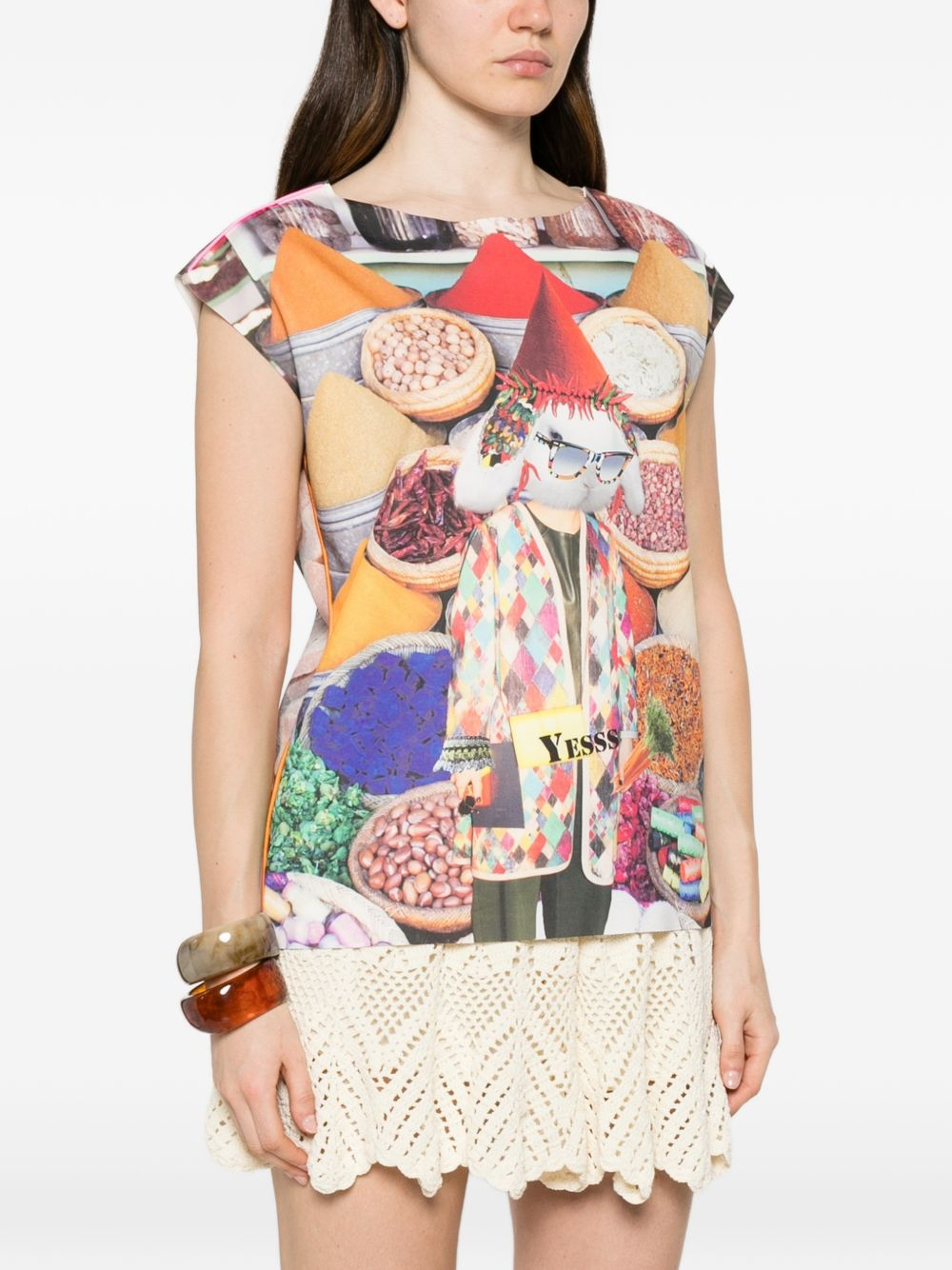 [THE ARTISTYLIST] T-shirts Sleeveless SS26 SPICES SCUBA TOP MLT