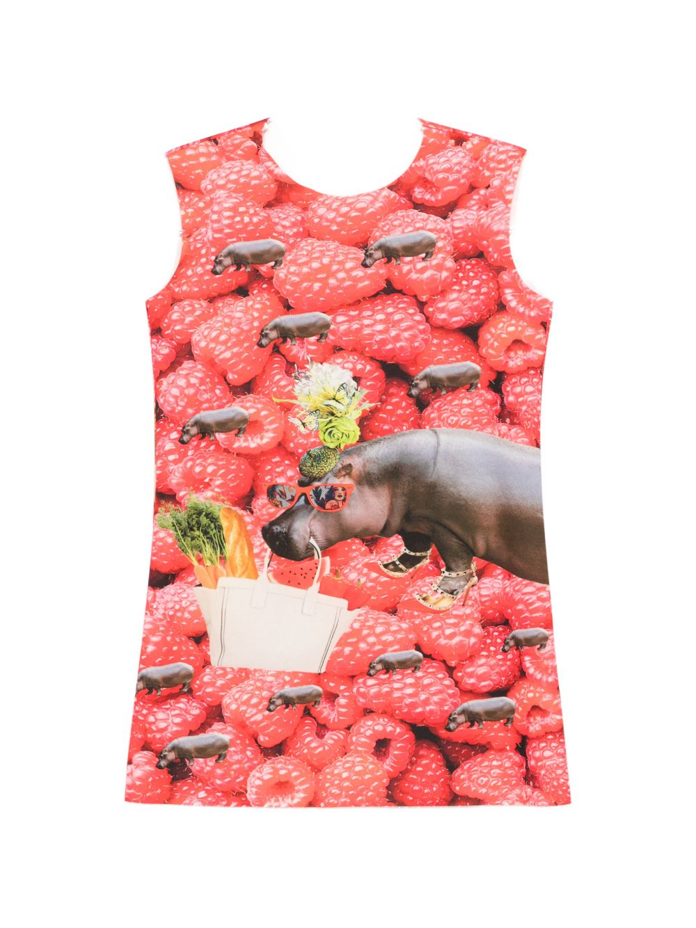 [THE ARTISTYLIST] Sleeveless dress SS26 RASPBERRY SCUBA DRESS MLT