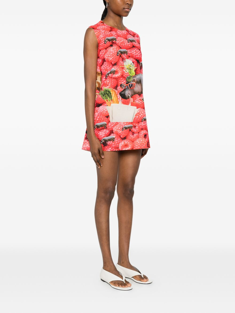[THE ARTISTYLIST] Sleeveless dress SS26 RASPBERRY SCUBA DRESS MLT