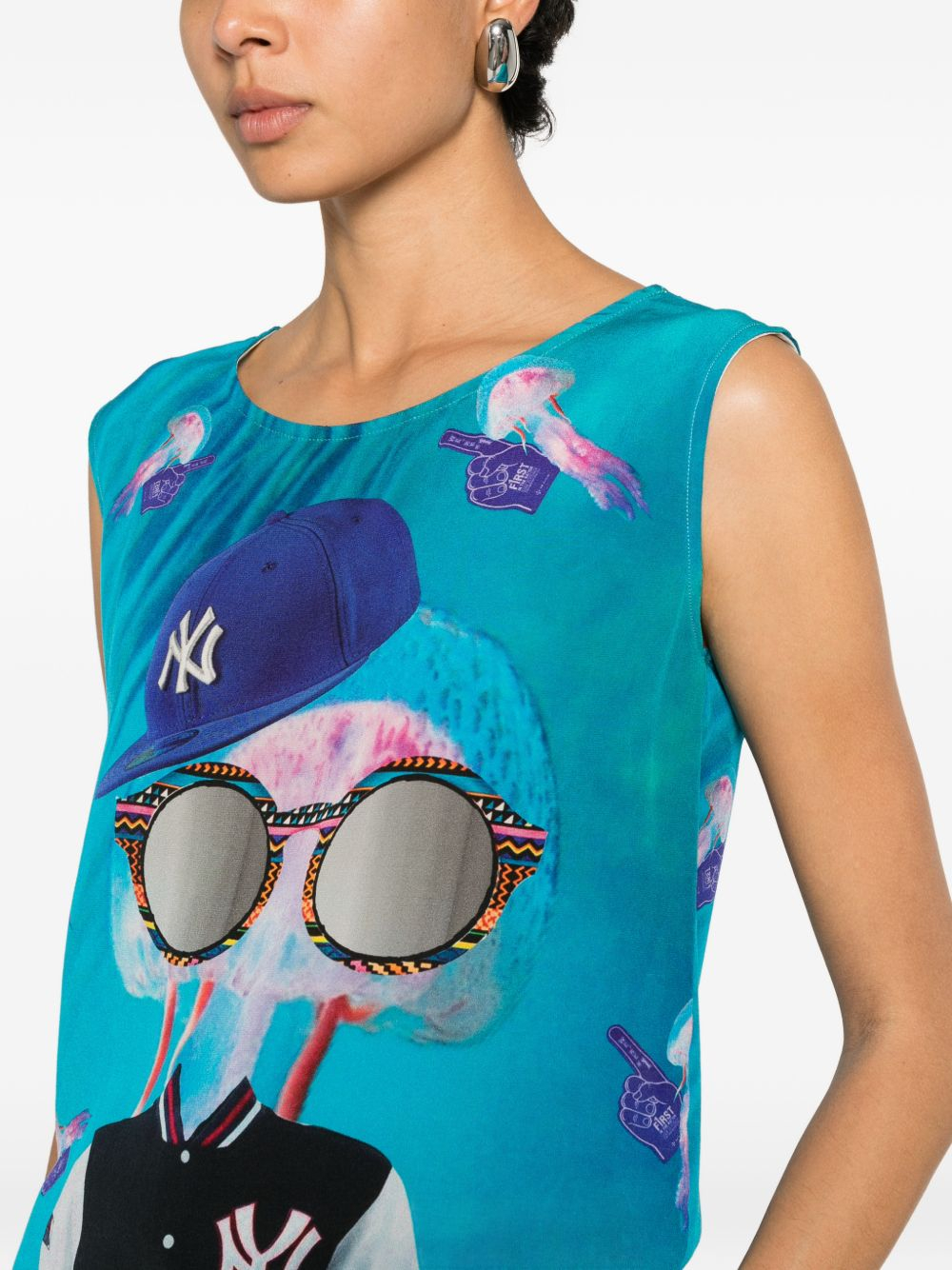[THE ARTISTYLIST] T-shirts Sleeveless SS26 YANKEES TOP MLT