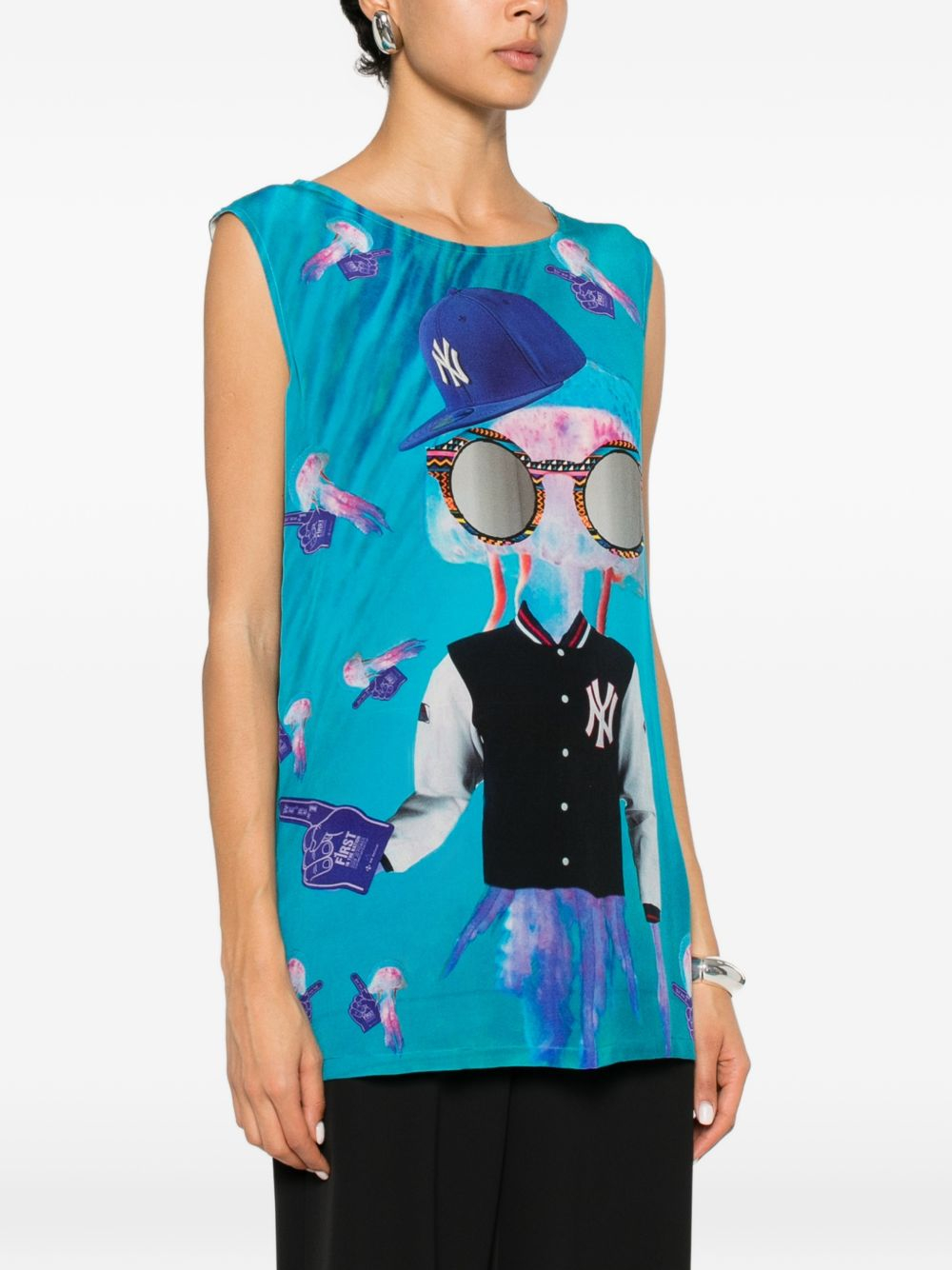 [THE ARTISTYLIST] T-shirts Sleeveless SS26 YANKEES TOP MLT