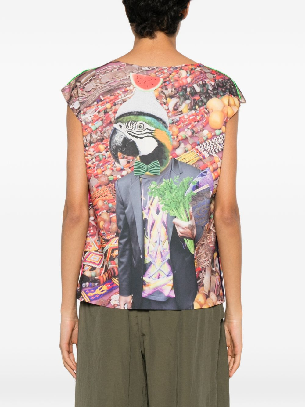 [THE ARTISTYLIST] T-shirts Sleeveless SS26 JEWELERY SCUBA TOP MLT