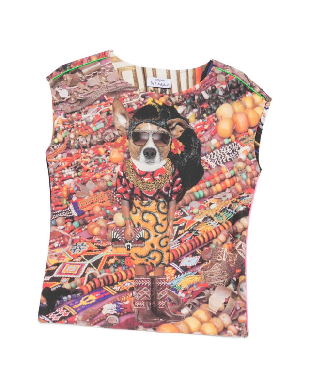 [THE ARTISTYLIST] T-shirts Sleeveless SS26 JEWELERY SCUBA TOP MLT