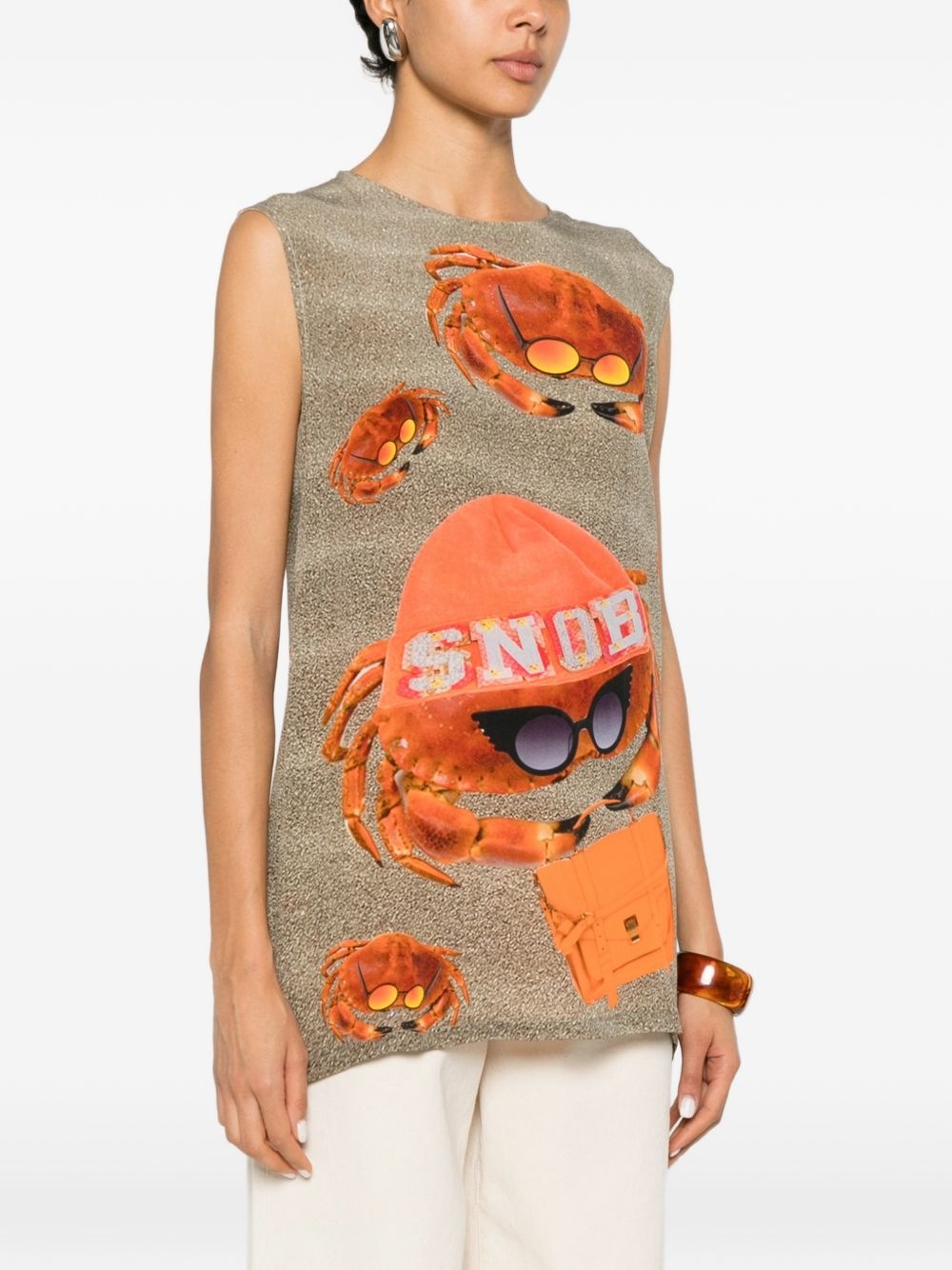 [THE ARTISTYLIST] T-shirts Sleeveless SS26 SNOW CRABS TOP MLT