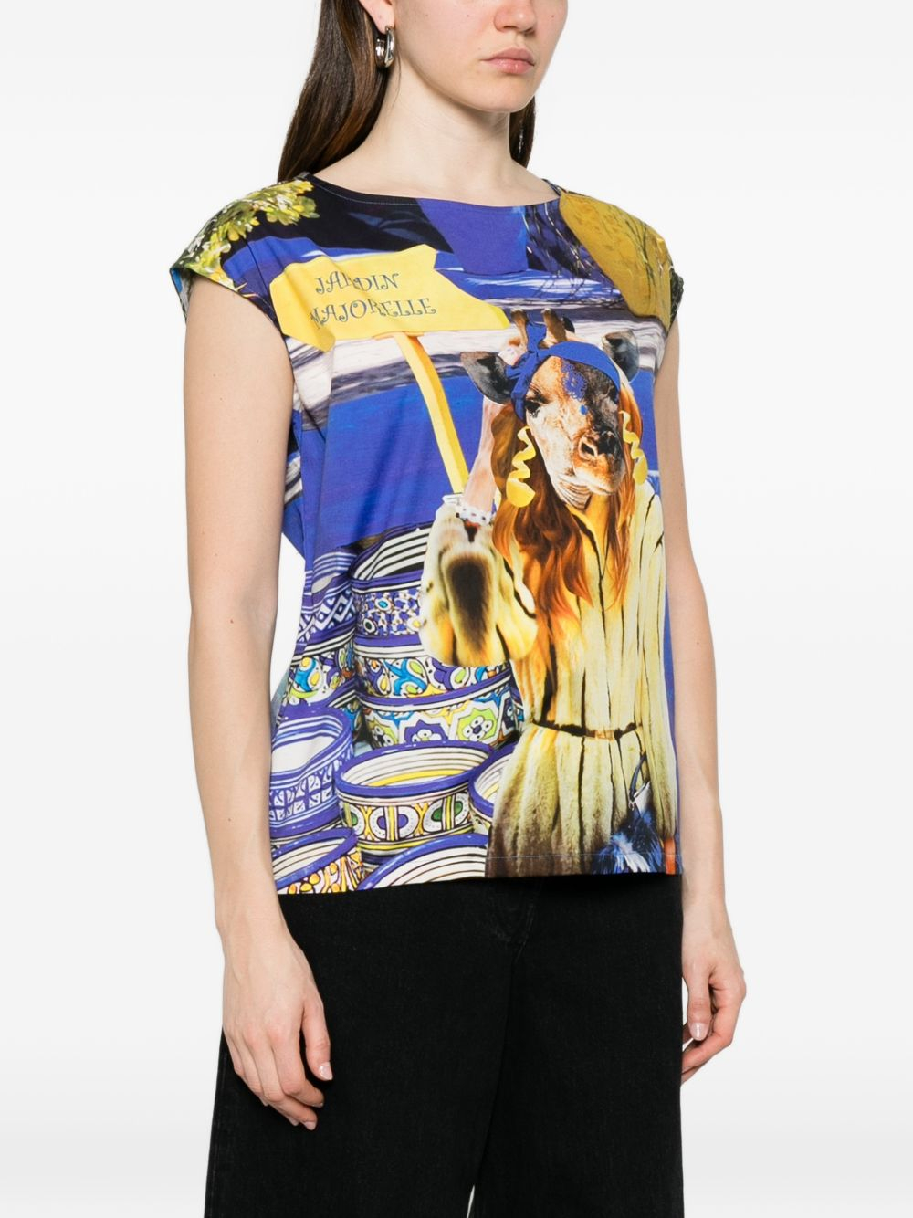 [THE ARTISTYLIST] T-shirts Sleeveless SS26 JARDEN TOP COTTON MLT