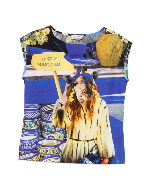 [THE ARTISTYLIST] T-shirts Sleeveless SS26 JARDEN TOP COTTON MLT