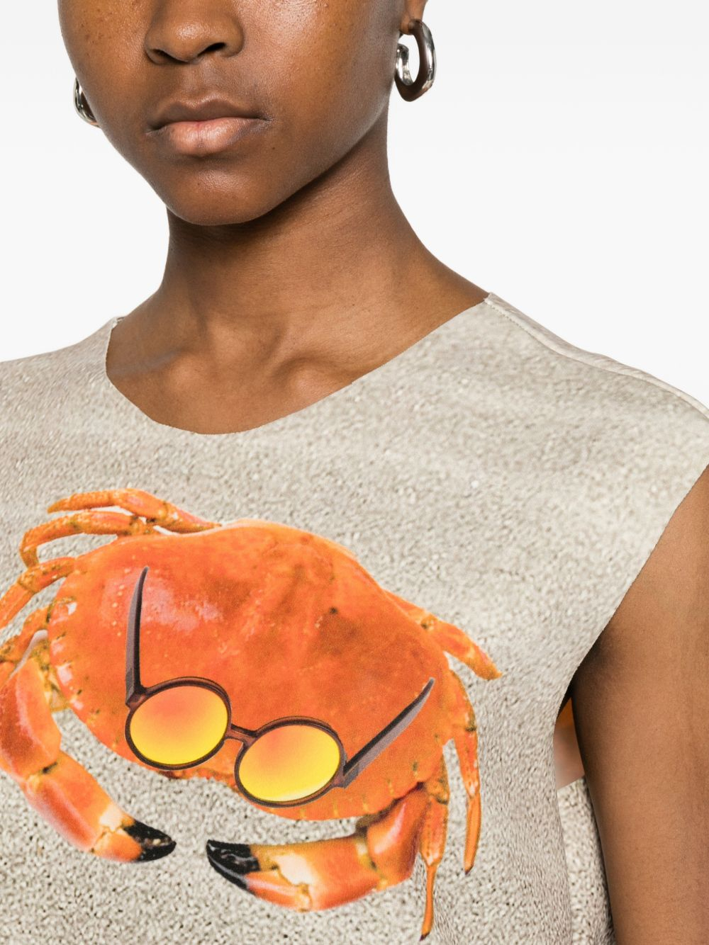 [THE ARTISTYLIST] Sleeveless dress SS26 SNOW CRABS SCUBA DRESS MLT