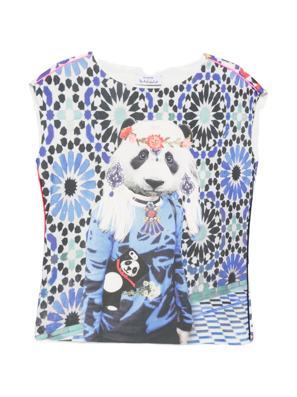 [THE ARTISTYLIST] T-shirts Sleeveless SS26 PANDA SCUBA TOP MLT