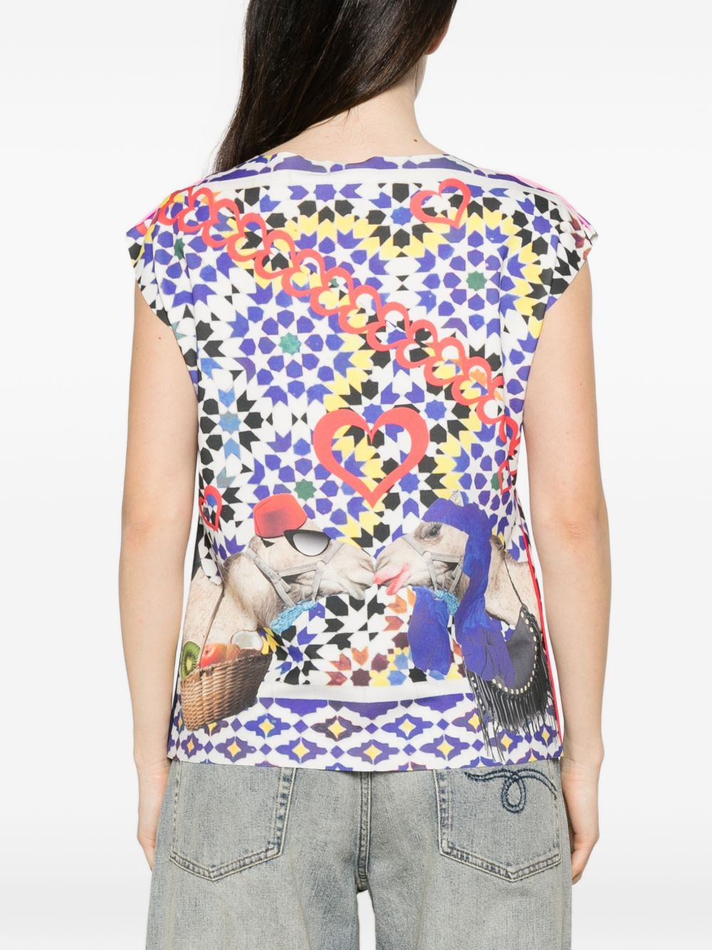 [THE ARTISTYLIST] T-shirts Sleeveless SS26 PANDA SCUBA TOP MLT