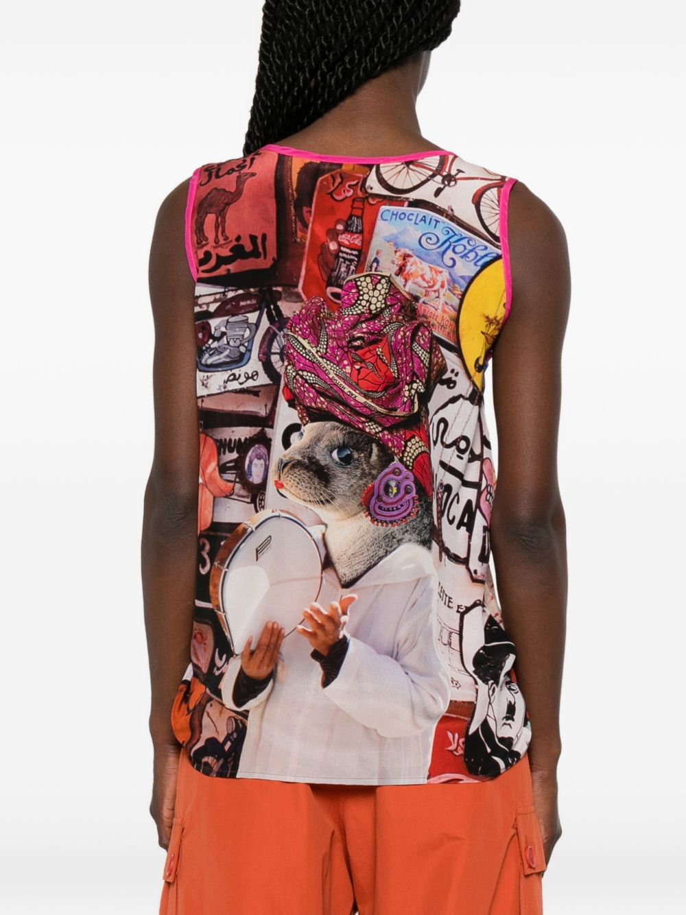 [THE ARTISTYLIST] T-shirts Sleeveless SS26 FISH TOP MLT