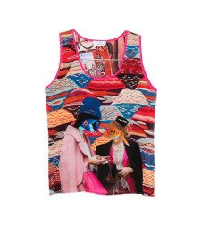 [THE ARTISTYLIST] T-shirts Sleeveless SS26 FISH TOP MLT