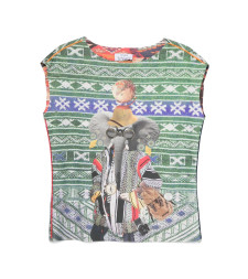 [THE ARTISTYLIST] T-shirts Sleeveless SS26 ELEPHANT SCUBA TOP MLT
