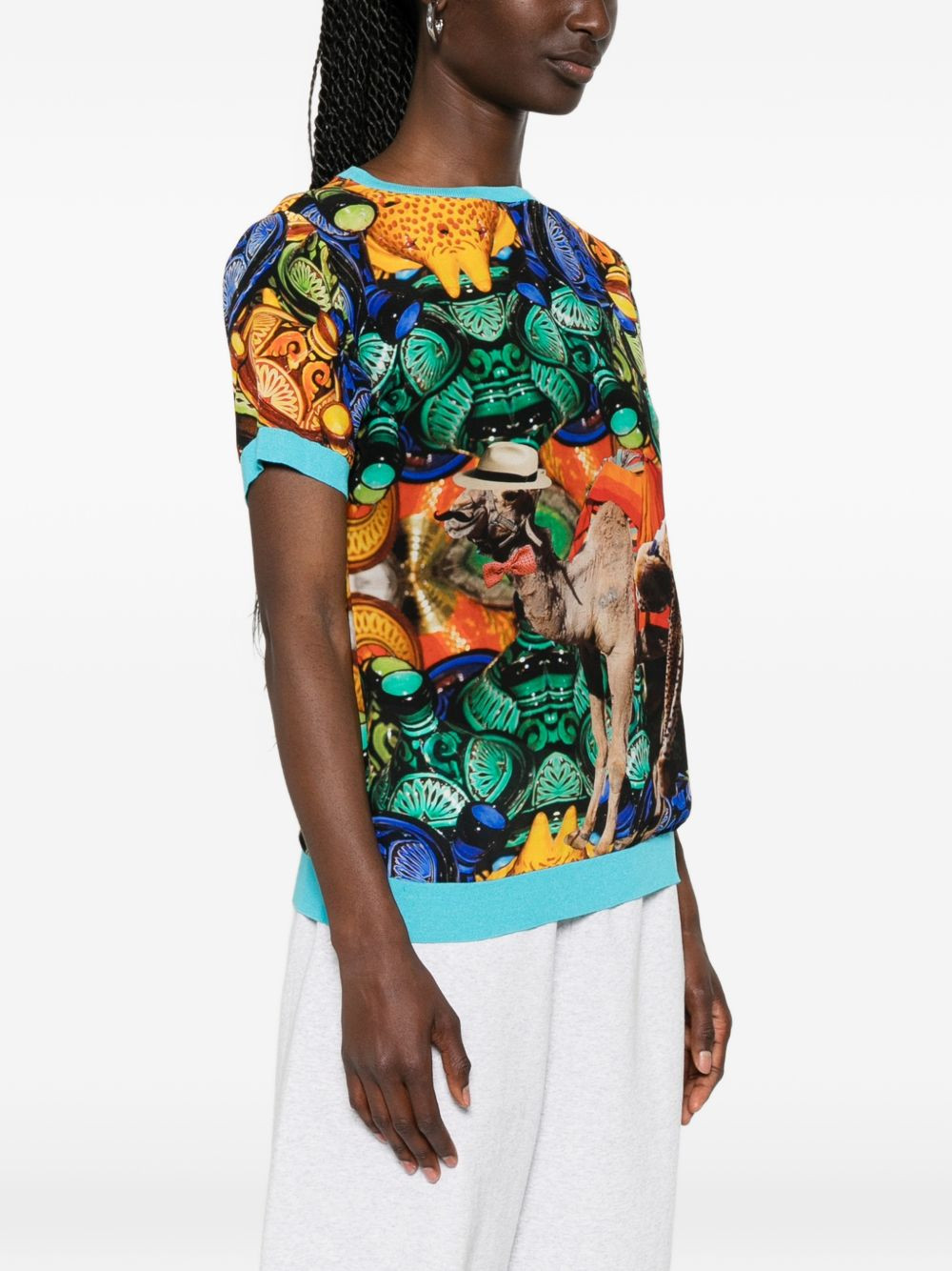 [THE ARTISTYLIST] T-shirts Short Sleeve SS26 CAMEL TSHIRT MLT