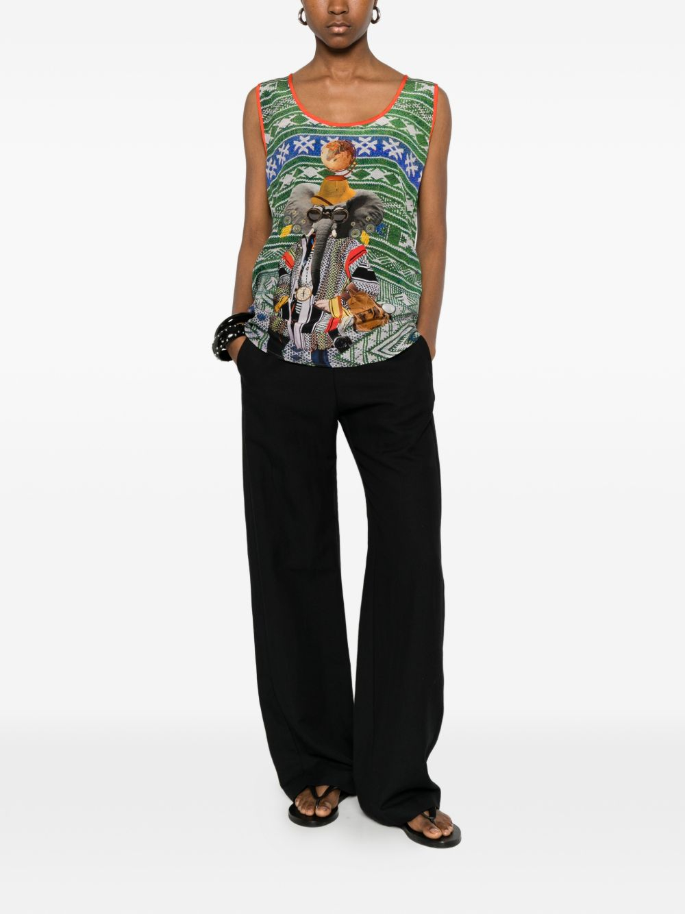 [THE ARTISTYLIST] T-shirts Sleeveless SS26 ELEPHANT TOP MLT