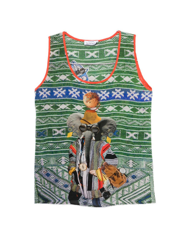 [THE ARTISTYLIST] T-shirts Sleeveless SS26 ELEPHANT TOP MLT