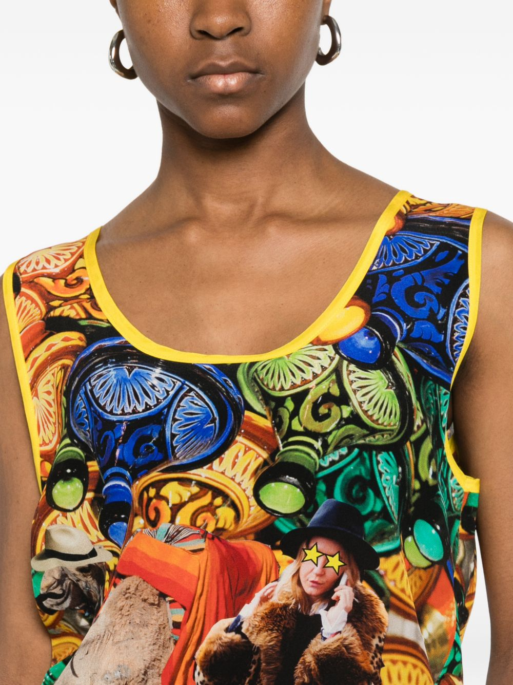 [THE ARTISTYLIST] T-shirts Sleeveless SS26 CAMEL TOP MLT