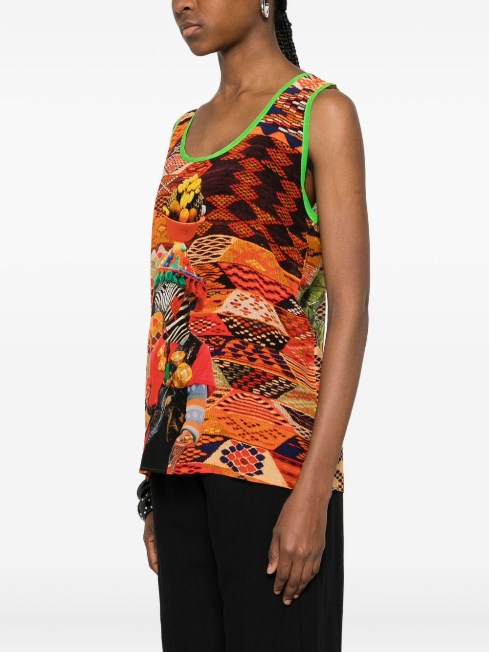 [THE ARTISTYLIST] T-shirts Sleeveless SS26 ZEBRA TOP MLT