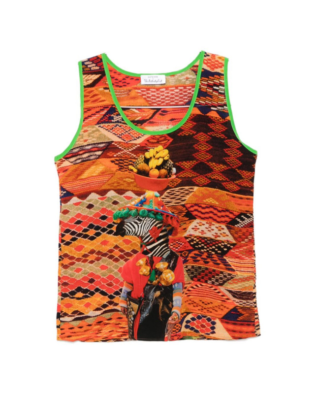 [THE ARTISTYLIST] T-shirts Sleeveless SS26 ZEBRA TOP MLT