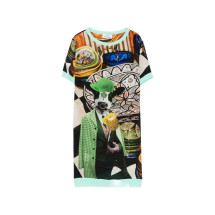 [THE ARTISTYLIST] Short sleeve dress SS26 COW DRESS MLT
