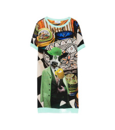 [THE ARTISTYLIST] Short sleeve dress SS26 COW DRESS MLT