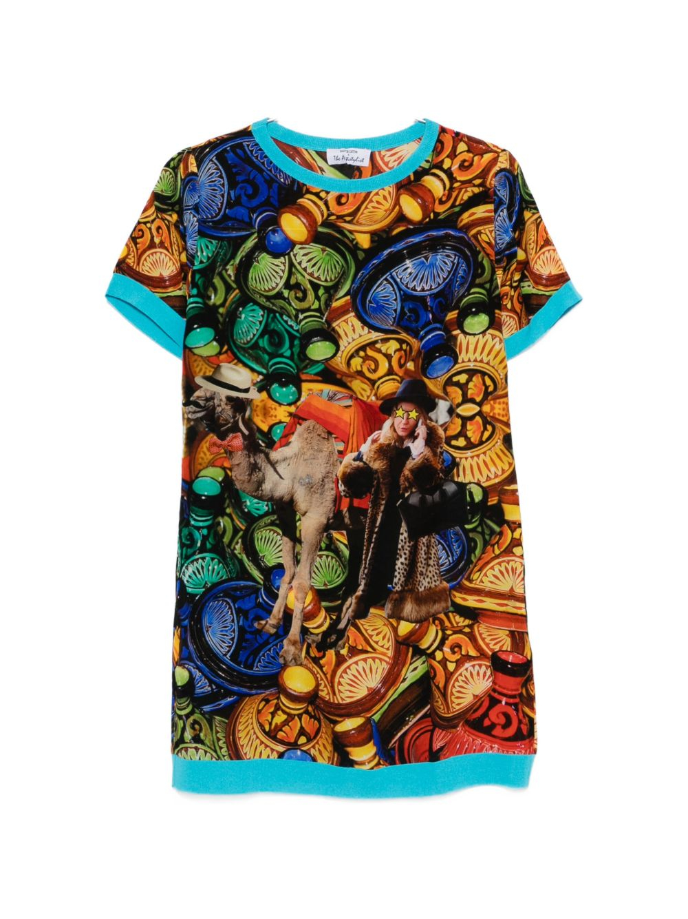 [THE ARTISTYLIST] Short sleeve dress SS26 CAMEL DRESS MLT