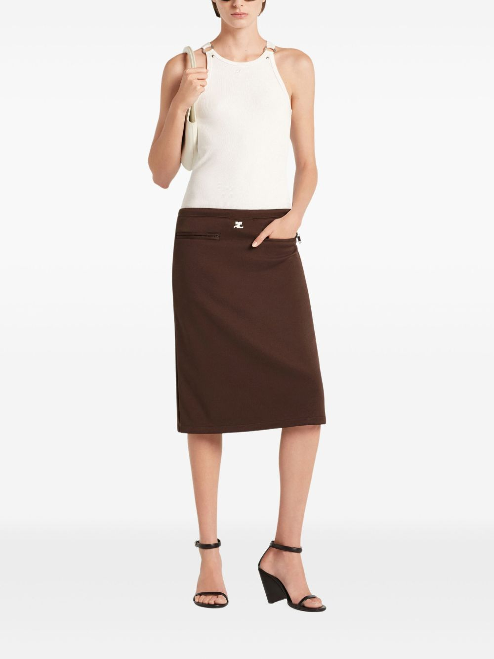 [Courreges] Midi skirt SS26 325JJU296JS0250 1983