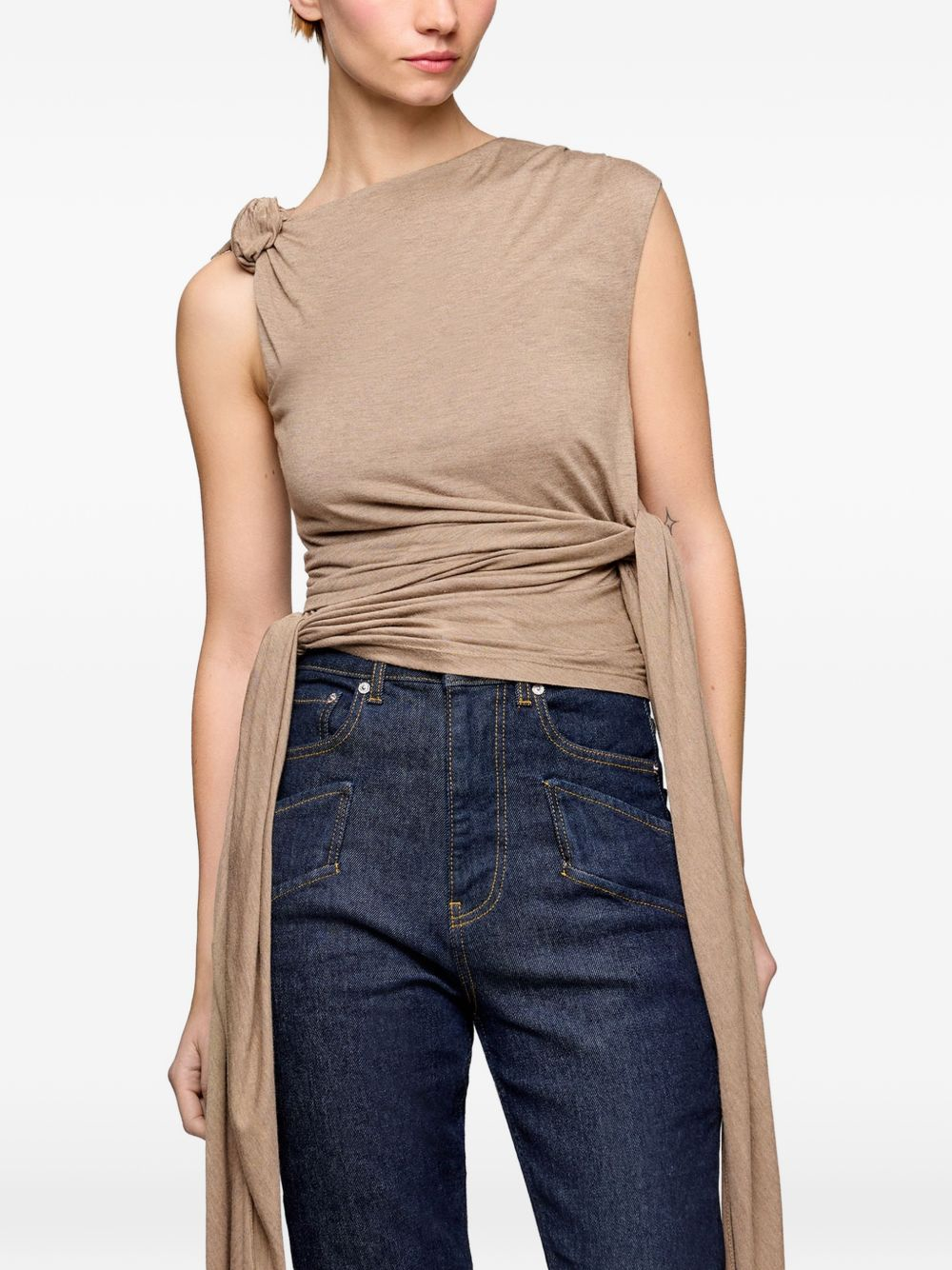 [GANNI] T-shirts Sleeveless SS26 A1040407 03P