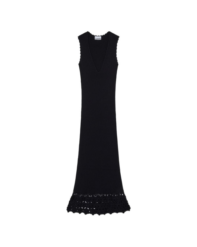 [GANNI] Sleeveless dress SS26 A1030474 099