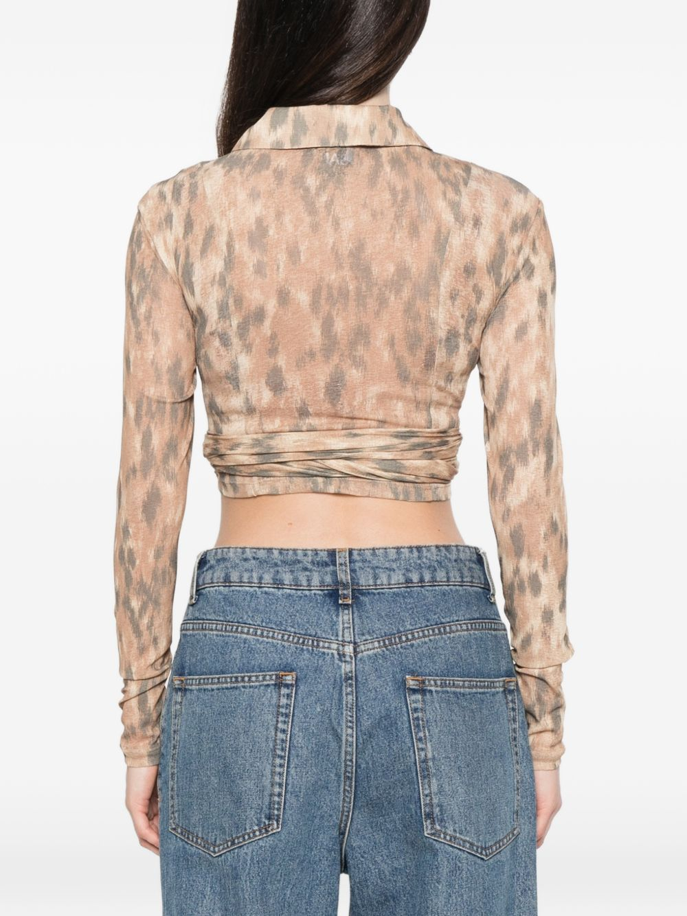 [GANNI] Shirts Long Sleeve SS26 A1040356 ZZT