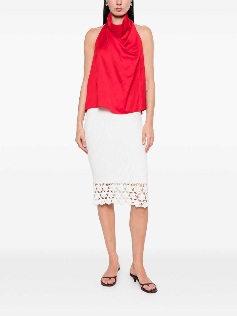 [GANNI] Midi skirt SS26 A1090204 135