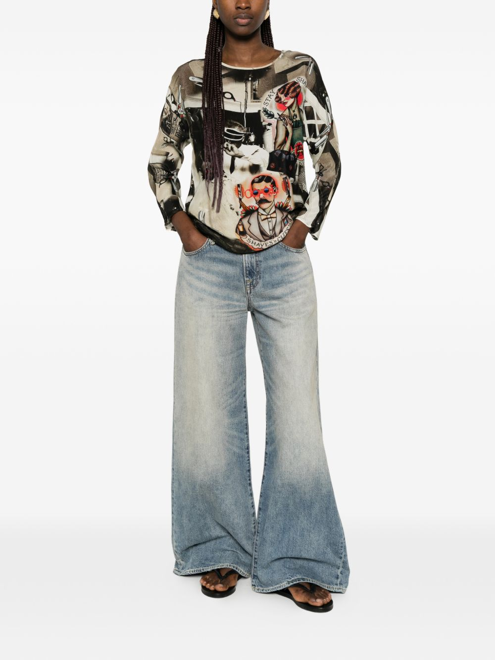 [THE ARTISTYLIST] T-shirts Long Sleeve SS26 BARBER BLOUSE MLT