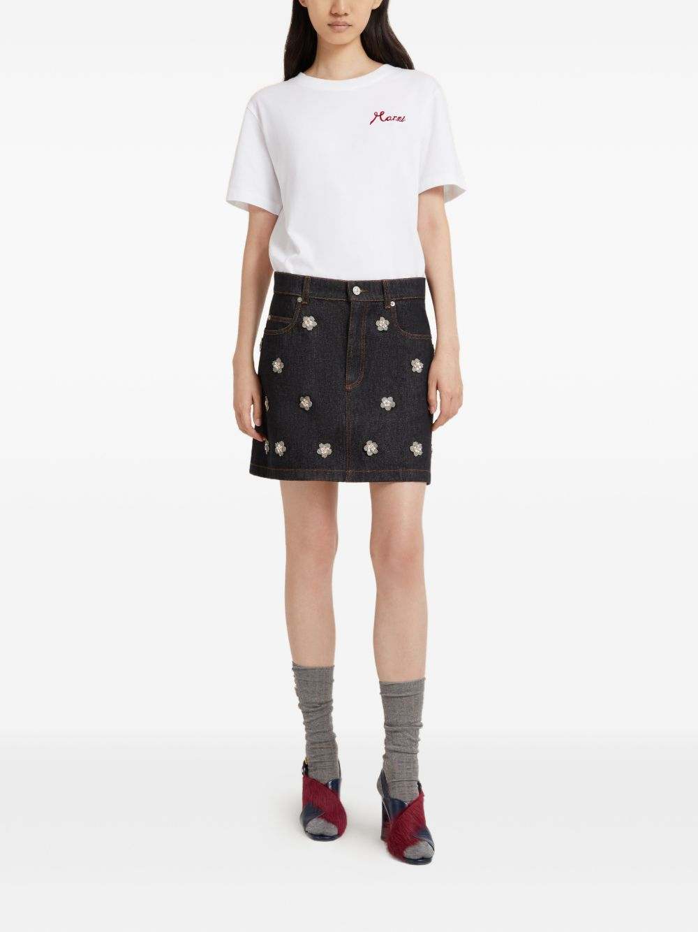 [Marni] Mini skirt SS26 GOJD0457XS USCY69 EMB99