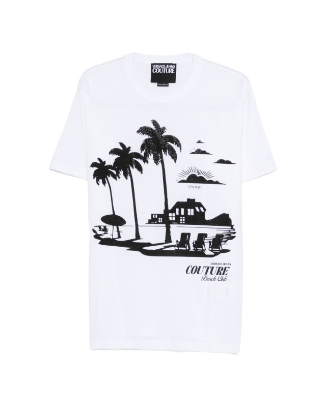 [VERSACE JEANS COUTURE] T-shirts Short Sleeve SS26 80GAHT11 CJ00T 003