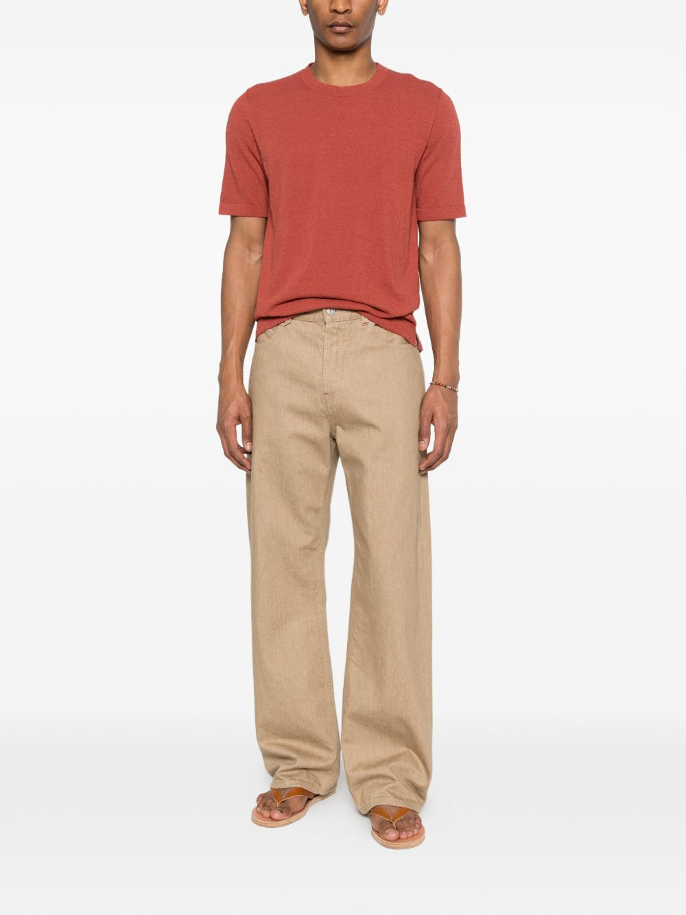 [Scaglione] T-shirts Short Sleeve SS26 UPC099 780BRICK