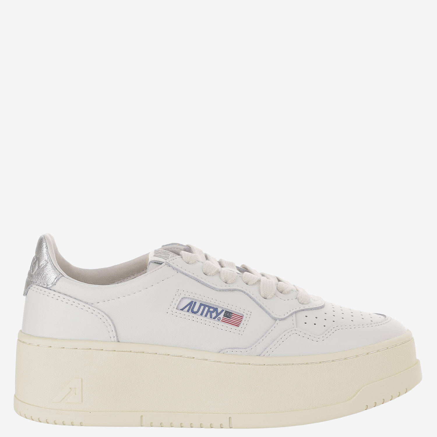 [AUTRY] Sneakers FW26 PTLWLL05LEATWHTSILVER