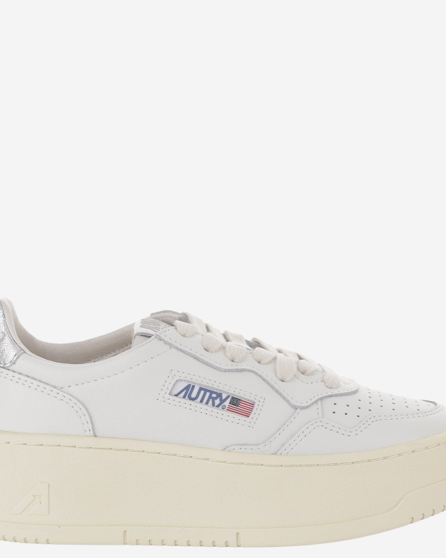 [AUTRY] Sneakers FW26 PTLWLL05LEATWHTSILVER